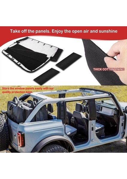 Ford Bronco Için Yumuşak Üst Pencere Depolama Çantası Organizatörü 2021-2025 Yeniden Depolama Çok Katlı Koruma Çantaları (Yurt Dışından) indirimleri