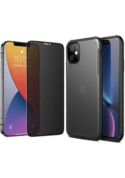 Apple iPhone 11 Kılıf Zore Volks Kapak + Hayalet Ekran Koruyucu