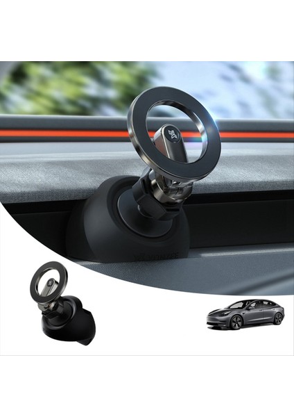 Yonzee Araba Manyetik Telefon Braketi 360 Derece Dönen Telefon Stand Navigasyon Telefon Tutucu Tesla Model Y 3 Yayla (Yurt Dışından) indirimleri