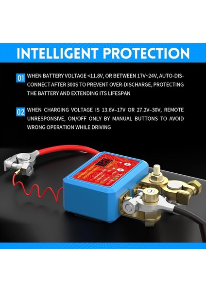 Araba Için Pil Anahtarı Uzaktan Pil Bağlantı Kesme Anahtarı 12V/24V 140A Taşıtlar Için 100AH&#39 A Kadar Pil (Yurt Dışından) modelleri