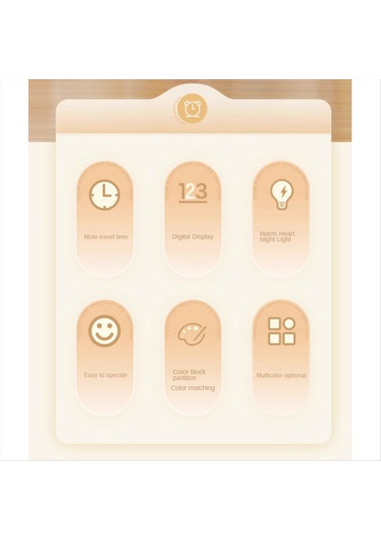 Çocukların Çalar Saat Sessiz Çalar Saat Başucu Masa Erken Eğitim Için Ticking USB Masa Saatleri Erkek ve Kızlar (Yurt Dışından)