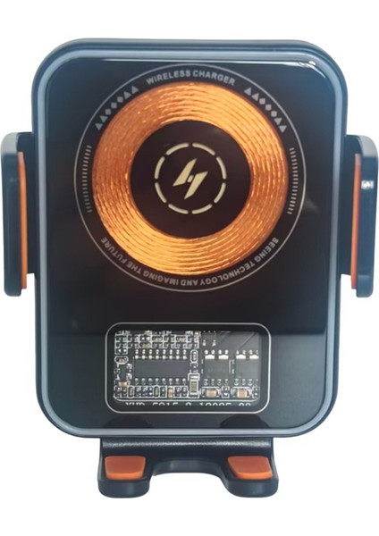 Kablosuz Şarj Cihazı Telefon Tutucu Hava Havalandırma Montajı Cep Telefonu Desteği Hızlı Şarj Için Standı (Yurt Dışından)