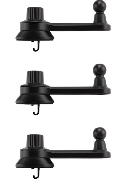 3x Araba Uzatma Kancası Cep Telefonu Tutucu Aksesuarları Yuvarlak Hava Çıkış Braketi (Yurt Dışından)