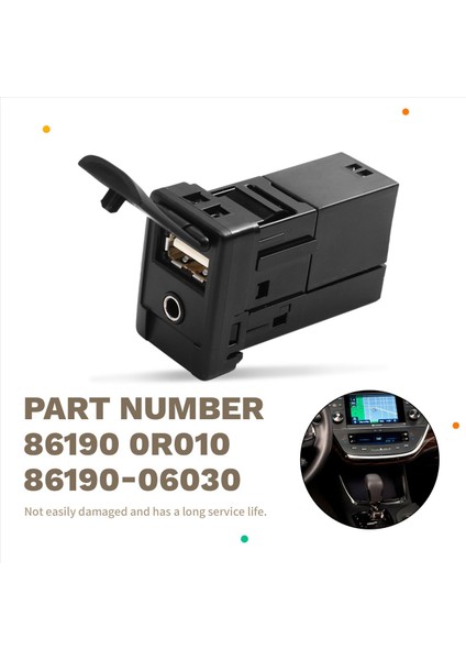 USB Aux Arayüz Anahtarı 5 Pin Fiş Tahsisi Kablo Kiti Toyota Corolla Camry Reiz Rav4 Prius Verso Highlander (Yurt Dışından) indirimleri