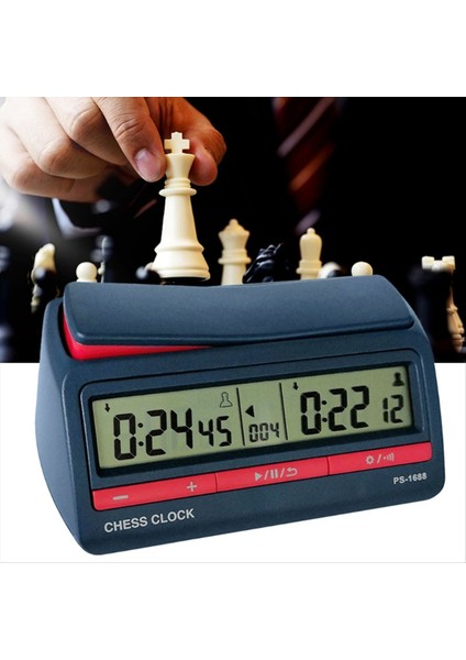 2x Gelişmiş Satranç Dijital Zamanlayıcı Satranç Saati Yukarı Tahta Oyun Saati (Yurt Dışından) indirimleri