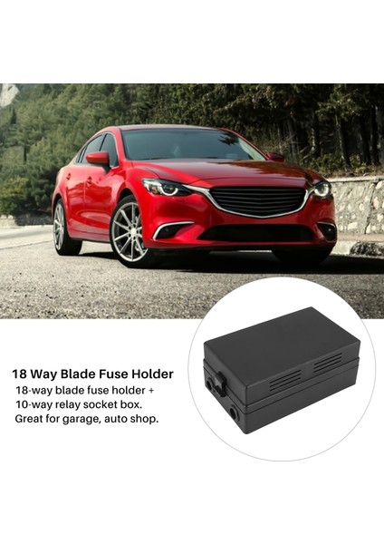 Araba Bıçağı Sigorta Tutucu Röle Soketi Kara Kutu 18 Yolu Bıçak Sigorta Tutucu Otomotiv Denizcilik Için Otomotiv Sigortası (Yurt Dışından) fırsatları