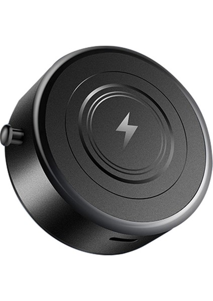 15W Kablosuz Şarj Akıllı Cep Telefonu Tutucu Manyetik Vakum Adsorpsiyon Araç Kablosuz Hızlı Şarj Siyah (Yurt Dışından)