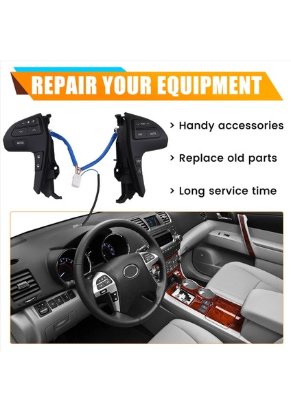 Toyota Highlander Için Araba Bluetooth Direksiyon Ses Kontrol Düğmesi Anahtarı 2009-2012 Hilux 2011-2013 84250-0E220 (Yurt Dışından) indirimleri