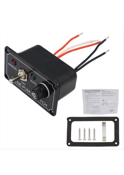 Modifikasyon Anahtarı Paneli 12V5A Rocker Anahtar Paneli Göstergeli Işık Manuel Off Araba Teknesi Deniz Rv (Yurt Dışından)