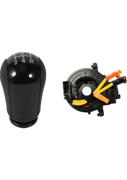 2 Pcs Araç Aksesuarları 1 Pcs 5 Hızlı Manuel Abs Araç Vardiyası Knob &amp 1 Pcs Spiral Kablo Saati Yay (Yurt Dışından)