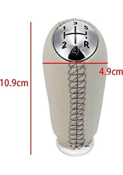 Dişli Vardiya Knob 5speed Deri mt Dişli Değiştiren Kalem Kafası Bej Renault Megane Iı Için Mk2 Scenic 2 Clio 3 Iıı Mk3 (Yurt Dışından) fiyatları