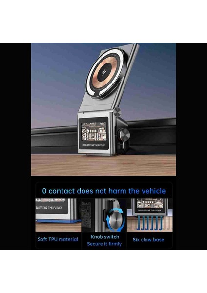 Araba Telefon Tutucu 15W Manyetik Kablosuz Şarj Standı Magsafe Tesla Model 3 Y Için Araba Telefon Şarj Cihazı Için Destek (Yurt Dışından) fırsatları