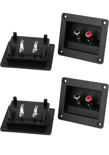 4 Adet Hoparlör Kutusu Push Yay Tipi Bağlama Sonrası Terminal Konnektörü (Yurt Dışından)