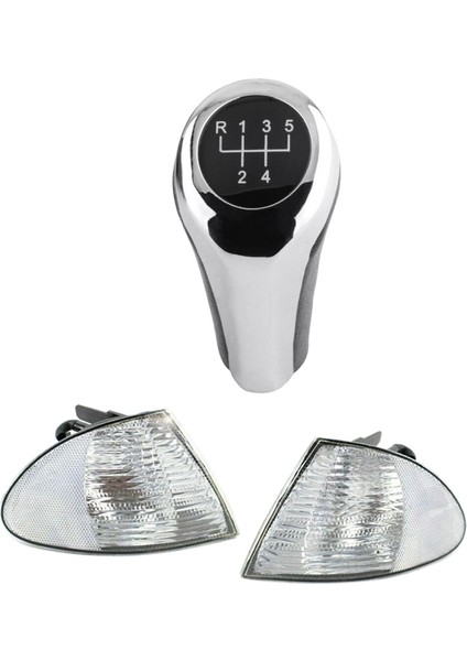1x For-Bmw X5 Z3 E30 mt Manuel 5 Vites Vites Değiştirme Topçusu Çubuk Top &amp 1pair Park Sinyal Köşe Işaretleyici Işıkları (Ampul Olmadan) (Yurt Dışından)