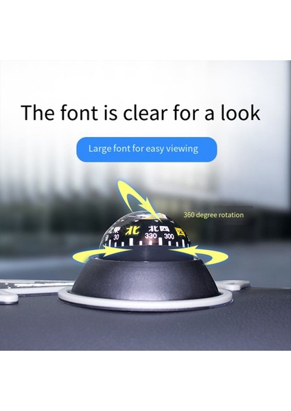 Hipersonik Araba Kılavuzu Top Kıdam Anti-Sıdlı Pad Hassas Kendinden Sürüş Turu Açık Mekan Pusulası Yüksek Hassas Off-Road Ball HP-2716 (Yurt Dışından) modelleri