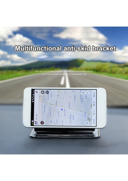 2x Araba Gösterge Tablosu Çok Fonksiyonlu Sihirli Taşınabilir Telefon Tutucu Silikon Anti-Slip Mat Gps Navigatör Montaj Braket Iç Mekan (Yurt Dışından) fırsatları
