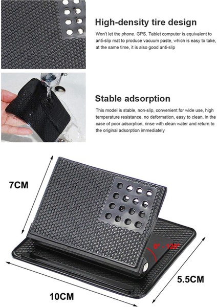 2x Araba Gösterge Tablosu Çok Fonksiyonlu Sihirli Taşınabilir Telefon Tutucu Silikon Anti-Slip Mat Gps Navigatör Montaj Braket Iç Mekan (Yurt Dışından) indirimleri