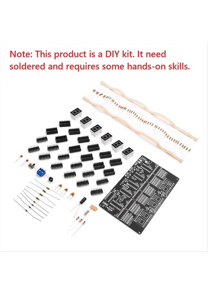 Dc 4 5V-5 5V 6 Bit Dijital Devre Saat Kiti Saat Öğretimi ve Pratik Eğitim Kaynak ve Dıy Parçaları (Yurt Dışından) fırsatları