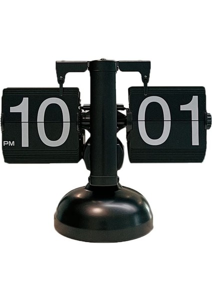 Flip Masa Saat Retro Retro Otomatik Flip Saat Masa Saat Masası Saat Büyük Numaralı Ev Ofis Okulu Otel A (Yurt Dışından)