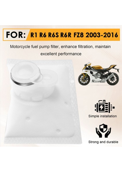 Yamaha R1 R6 R6S Için Motosiklet Yakıt Pompası Filtre Yakıt Filtresi R6R Fz8 2003-2016 4 Pcs (Yurt Dışından) fiyatları