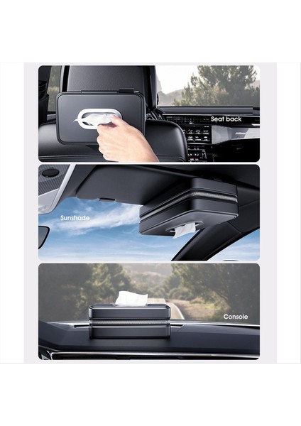 Araba Doku Kutusu Kapak Kolçak Kutusu Havlu Doku Depolama Çantası Güneş Vizör Sandalye Asılı Tip Araba Dokusu Kutusu Kutusu (Yurt Dışından) indirimleri