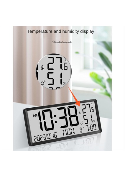 Sıcaklık Sensörü Masaüstü ve Duvar Montaj Müdürü ve Otomatik Ekran Ayarlanabilirliği ile LCD Dijital Çalar Saat (Yurt Dışından) indirimleri
