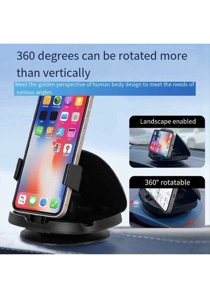 Otomobil Telefon Tutucu 360 Derece Dönen Telefon Tutucu Mat Silikon Araç Enstrüman Anti-Slip Telefon Tutucu (Yurt Dışından) fırsatları