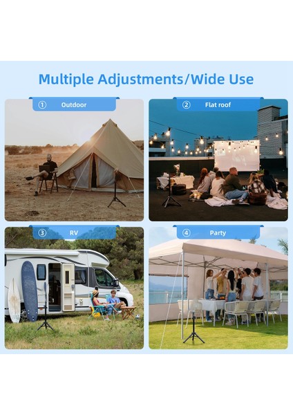 Starlink V2 Için Katlanabilir Tripod Katlama Montaj Braketi Çatı Kampı Için Uygun Rv Seyahat Yat Ev Partisi (Yurt Dışından) fırsatları