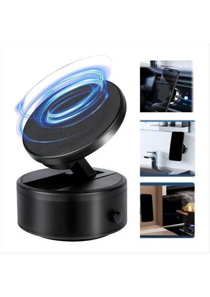 Elektrikli Vakum Manyetik Emme Araç Telefon Montajı 360 ° Rotasyon Manyetik Vakum Montaj Araç Mutfak Gym Bath Duş (Yurt Dışından) fiyatları