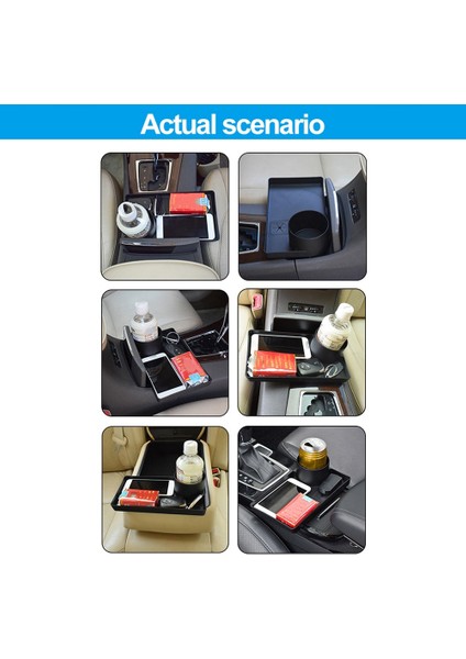 Taşınabilir Araba Gıda Tepsisi Dönebilir Ayarlanabilir Kupa Tutucu Genişletici Otomatik Kupa Tutucu Eklenebilir Yemek Tepsisi Genişletilmiş Masa Masası (Yurt Dışından) indirimleri