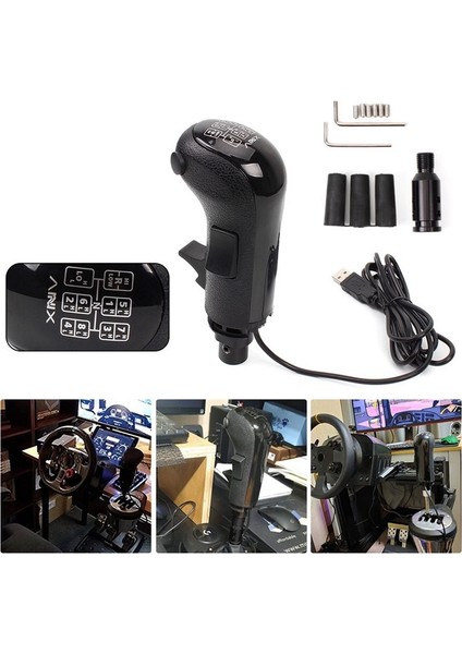 Pc USB Yüksek Düşük Dişli Simülatör Logitech G923 G29 G27 G25 TH8A USB Gearshift Düğmesi Ats Ets2 HB043 (Yurt Dışından) fırsatları