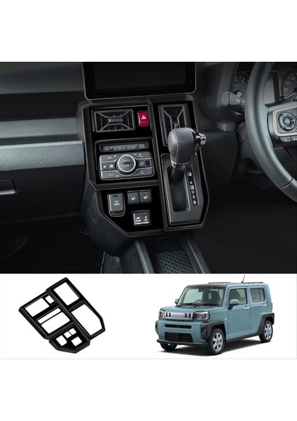 Daihatsu Taft 2024 Rhd Araba Iç Aksesuarları Için Araba Dişli Vites Çerçeve Dişli Vites Paneli Döşeme Parlak Siyah (Yurt Dışından) modelleri