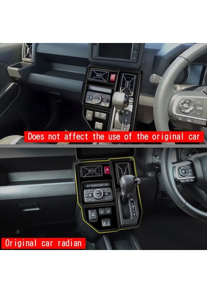 Daihatsu Taft 2024 Rhd Araba Iç Aksesuarları Için Araba Dişli Vites Çerçeve Dişli Vites Paneli Döşeme Parlak Siyah (Yurt Dışından) indirimleri