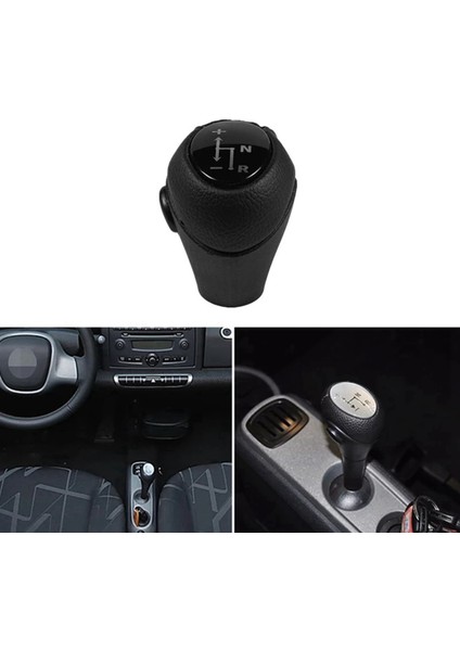 4x Otomatik Parçalar Deri Otomatik Dişli Vites Knob Kolu Mercedes Benz Smart Fortwo Yolu 450 451 Brabus (Yurt Dışından) fırsatları