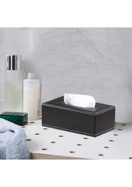 3x Deri Doku Kutusu Kapağı Yüz Doku Kutusu Modern Peçete Saklama Kutusu Araba Havlu Kutusu Araba Pu Deri Çekmecesi (Yurt Dışından) fırsatları