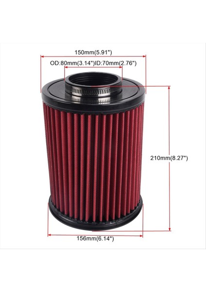 70MM Yüksek Akışlı Araç Hava Filtresi E-2993 Ford Focus Kaçış Mkc RS-ONI106 Için Soğuk Hava Alım Hava Filtresi (Yurt Dışından) fiyatları