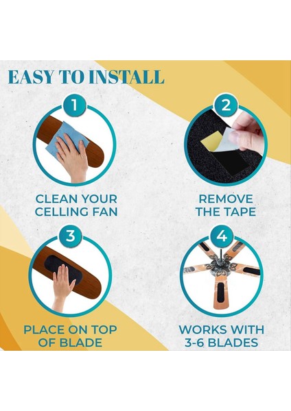 3 Paket Tavan Fan Filtresi Tavan Fanı Hava Filtresi Tavan Fan Bıçağı Üstüne Kolayca Yapışır Görünmez ve Estetik B (Yurt Dışından) fırsatları