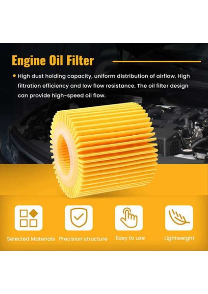 20PCS Toyota C-Hr 2 0l Pontıac Vıbe Corolla Prıus 1 8l Filtreler 04152YZZA6 04152-37010 (Yurt Dışından) fırsatları