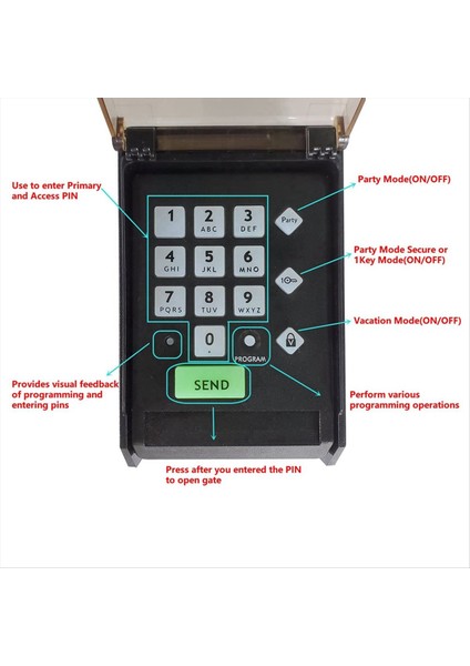 Araba Deposu Otomatik Kapı Açıcıları Için Premium Hava Dayanıklı Kablosuz Tuş Takımı (Yurt Dışından) indirimleri