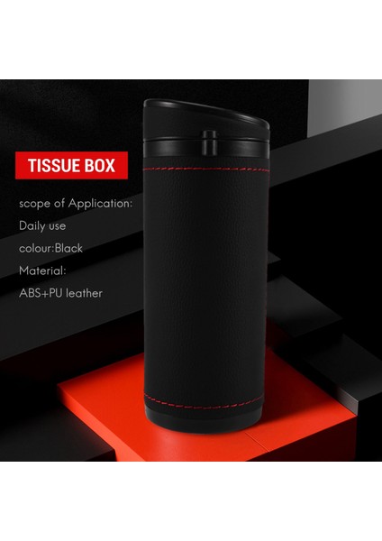 Doku Kutusu Genel Otomatik Yuvarlak Kağıt Tüp Güvenlik Kırık Pencere Doku Kupası Iç Dekorasyon Araba Ev Kağıt Tüp Siyah (Yurt Dışından) fırsatları