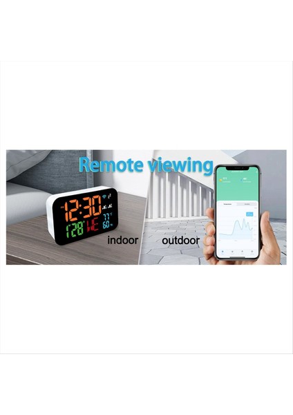 Tuka Wifi Saat Takvimi Dijital LED Ekranlı Akıllı Termometre Higometre Wifi Otomatik Kalibrasyon (Yurt Dışından) modelleri