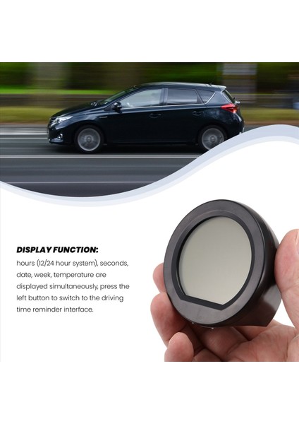 Araç Güneş Saati Termometresi Arka Işıkla LCD Dijital Ekran Araç Iç Aksesuarları (Yurt Dışından) indirimleri