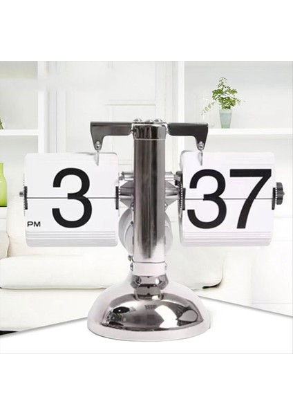 Flip Dijital Saat -Küçük Ölçekli Tablo Saat Retro Flip Saat Flip Dahili Dişli Çalışan Kuvars Saat Bir Bacak Saati Ana Sayfa (Yurt Dışından) fiyatları