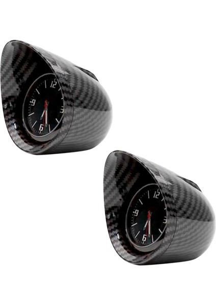 2x Araba Suv Iç Gösterge Tablosu Saat Konsolu Dekor Arka Işığı Araç Aksesuarları (Yurt Dışından)