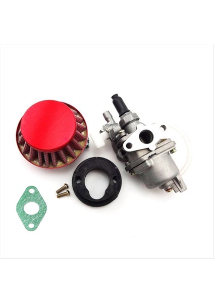 42MM Hava Filtresi+2 Strok Için Karbüratör Kiti 47CC 49CC Motor Parçaları Mini Moto Çocukları Atv Dört Kir Cep Bisikleti Kırmızı (Yurt Dışından)