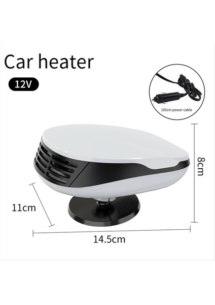 Taşınabilir Araba Isıtıcısı ve Dolandırıcı 360 Derece Döner Taban 12V&#39 Ye Takılan Araba Isıtıcı Araç Isıtıcısı (Yurt Dışından) fiyatları