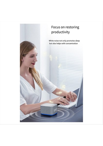 Çalar Saat Uyku Ses Makinesi 8 Renkli Gece Işığı 32 Yatıştırıcı Sesler Beyaz Gürültü Makinesi Uyku Süreleri Dijital Saat (Yurt Dışından) modelleri