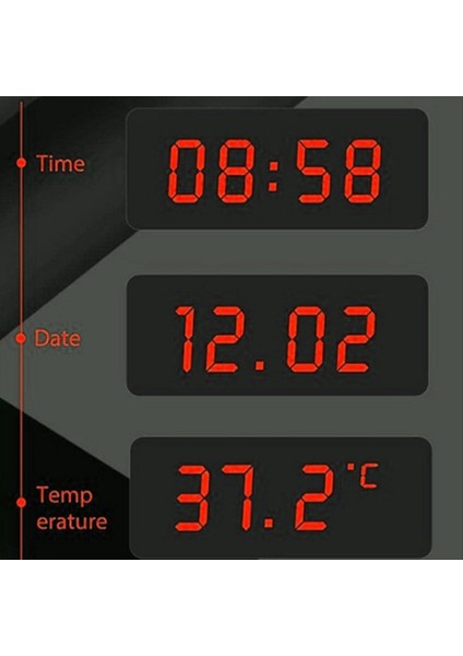 Araba Güneş Enerjili Saat 24 Saat Yüksek Hassasiyetli Saat Otomatik Parlaklık Ayarı Termometresi (Yurt Dışından) fiyatları