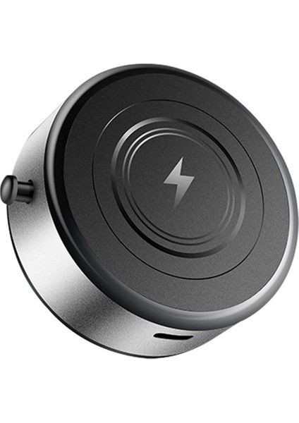 15W Kablosuz Şarj Akıllı Cep Telefonu Tutucu Manyetik Vakum Adsorpsiyon Arabası Kablosuz Hızlı Şarj Gümüş (Yurt Dışından)