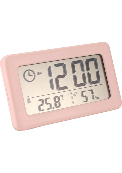LED Dijital Saat Dijital Ekran Masaüstü Saat Ev Ofis Arka Işığı Erteleme Veri Takvim Saatleri -Pink (Yurt Dışından) modelleri